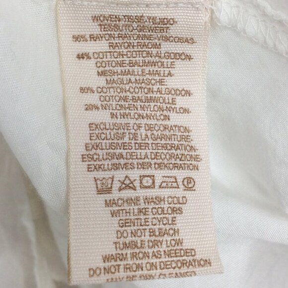 Free People Have It My Way Blouse Womens Size Small Beaded Embroidered Flowy - Picture 9 of 13